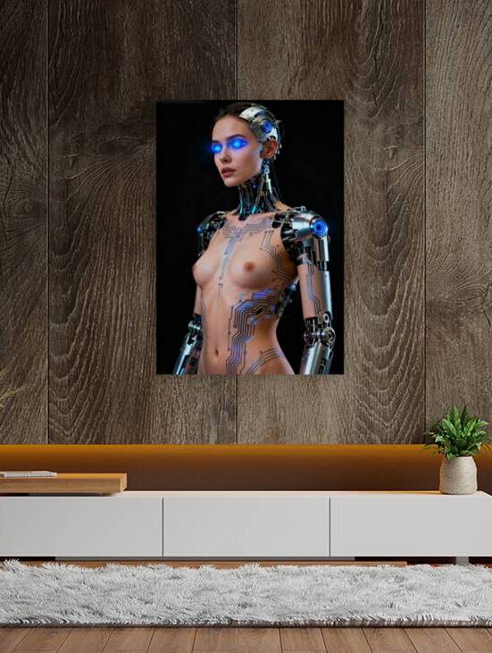 Futuristic Android Woman Cyborg by Matthias Hauser