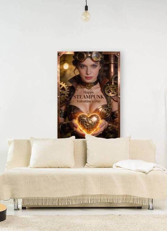 Glowing Clockwork Heart - Happy Steampunk Valentines Day by Matthias Hauser