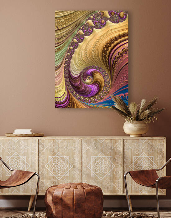 Luxe colorful fractal spiral by Matthias Hauser
