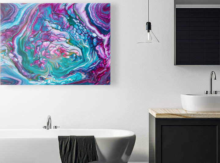 Abstract Art Acrylic Fluid Painting with stunning colors by Matthias Hauser