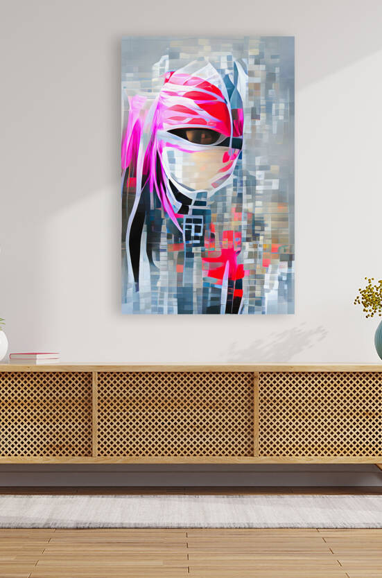 Futuristic Cybergoth Ninja Portrait 15 by Matthias Hauser