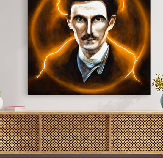 Nikola Tesla Portrait 01 by Matthias Hauser