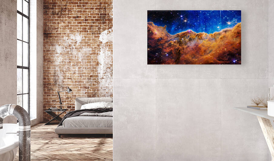 Space Image James Webb Telescope Cosmic Cliffs in Carina Nebula by Matthias Hauser