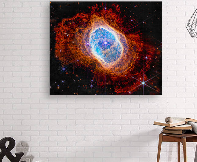Space Image James Webb Telescope Southern Ring Nebula 02 by Matthias Hauser