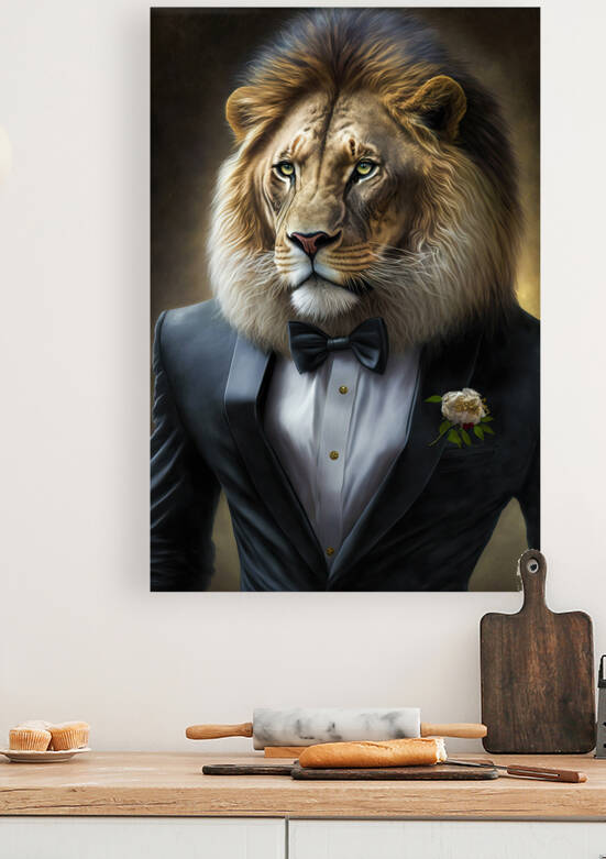 Well-dressed Animal 36 Cool Lion by Matthias Hauser
