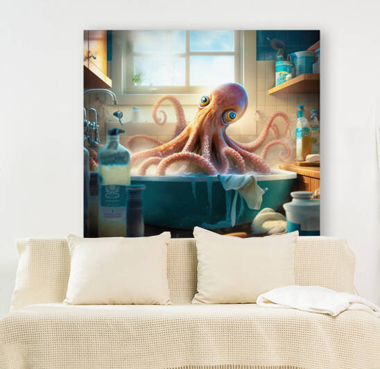 Octopus in the Kitchen 01 by Matthias Hauser