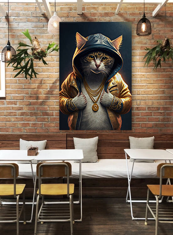 Cool Rapper Cat 03 by Matthias Hauser