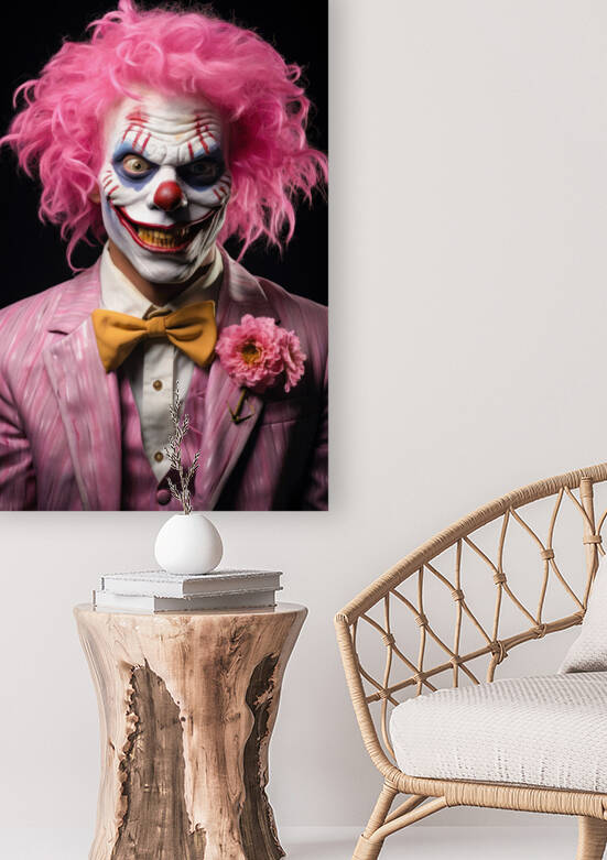 Crazy Clown 01 Pink and Evil by Matthias Hauser