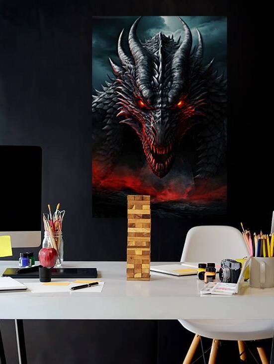 Dark Dragon Portrait 01 by Matthias Hauser