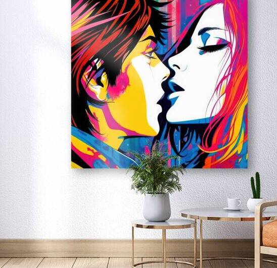 Two Lovers Pop Art Style 01 by Matthias Hauser
