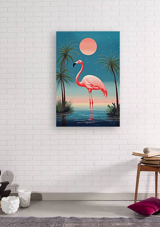 Tropical Flamingo Landscape 03 by Matthias Hauser
