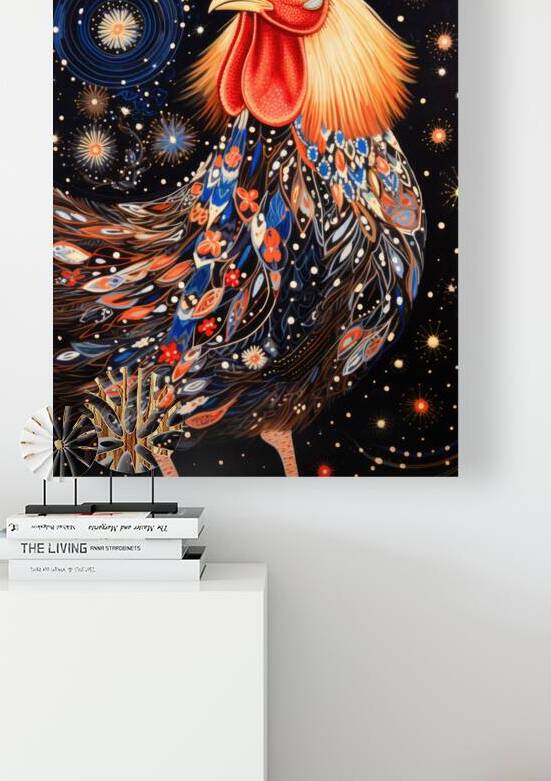 Tribal Animal Art 04 Cosmic Chicken by Matthias Hauser