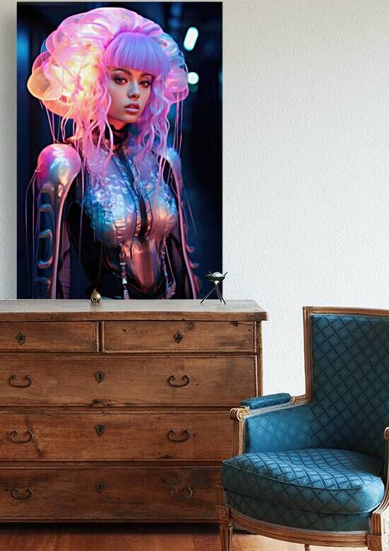 Jellyfish Cyberpunk Woman 05 Fashion Model by Matthias Hauser