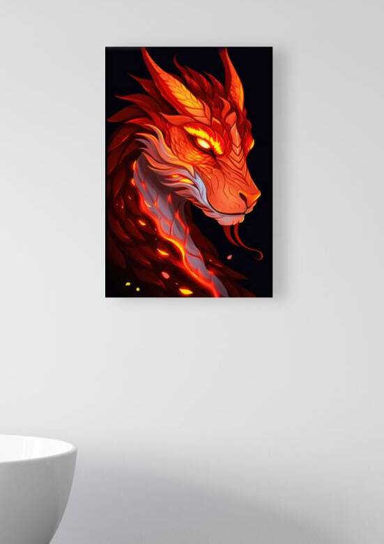 Fire and Lava Dragon 01 by Matthias Hauser