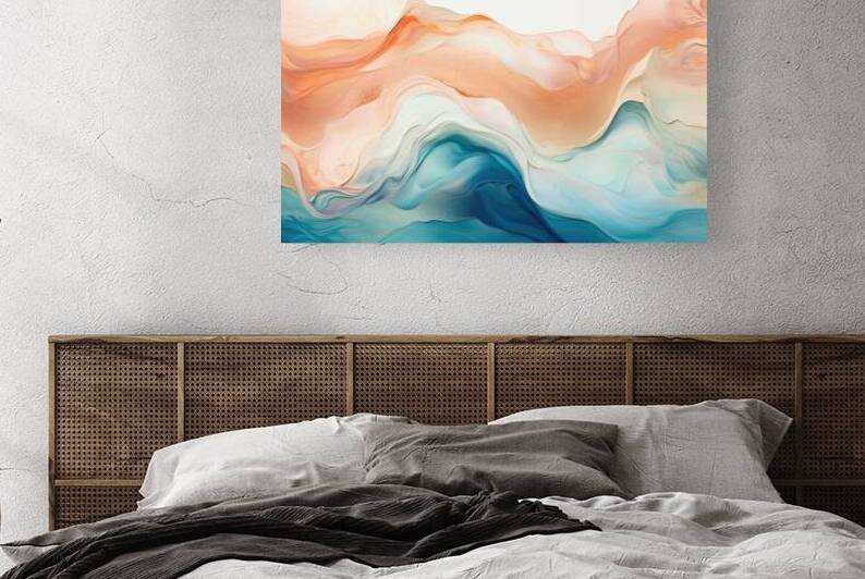 Abstract Pastel Ocean Waves 03 by Matthias Hauser