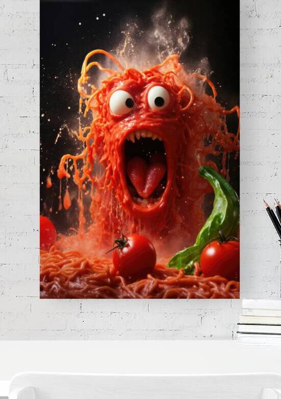 Noodle Monster 02 Tomato Splash by Matthias Hauser