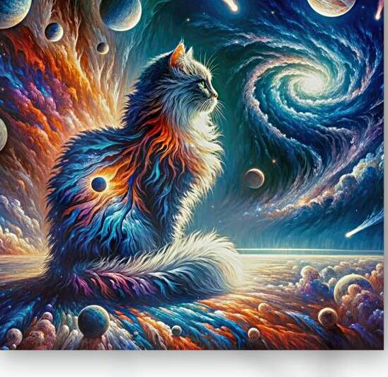 Cosmic Space Cat 01 by Matthias Hauser