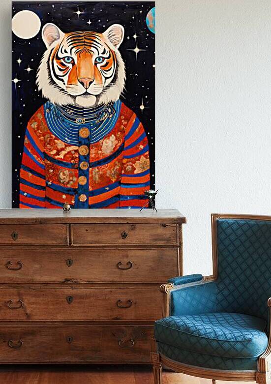 Tribal Animal Art 10 Tiger by Matthias Hauser