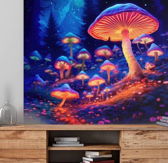 Mushroom Forest 12 Fantasy Art Illustration Style by Matthias Hauser