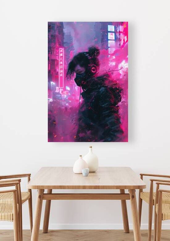 Cyberpunk Aesthetic 03 Woman in Futuristic City by Matthias Hauser