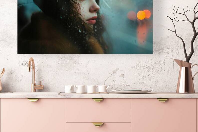 Rainy Day Mood 01 Woman Portrait by Matthias Hauser