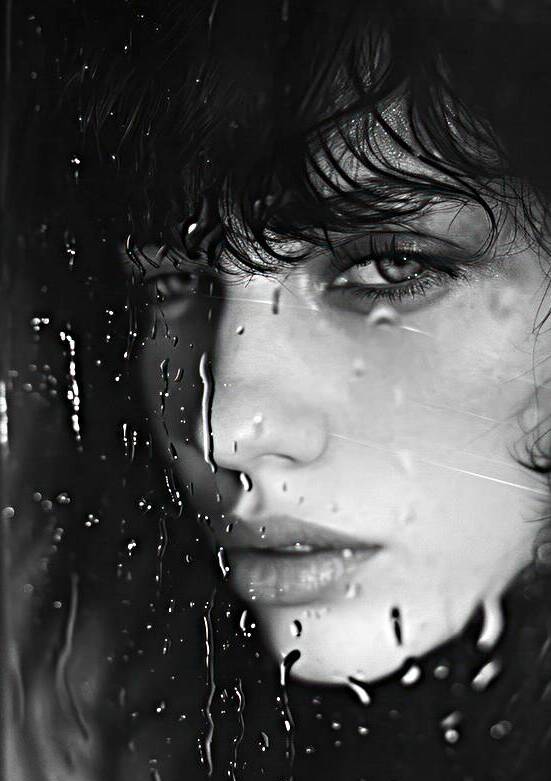Rainy Day Mood 02 Raindrops by Matthias Hauser