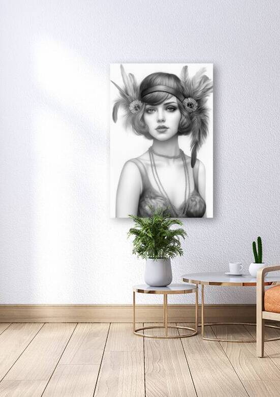 1920s Flapper Woman 20 Pencil Style by Matthias Hauser