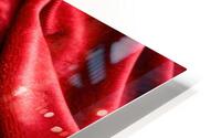 Red Abstract Fabric HD Metal print