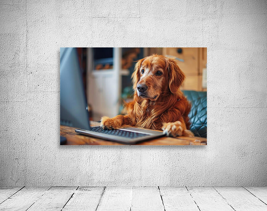 Working like a dog 02 The Diligent Canine Wall Preview