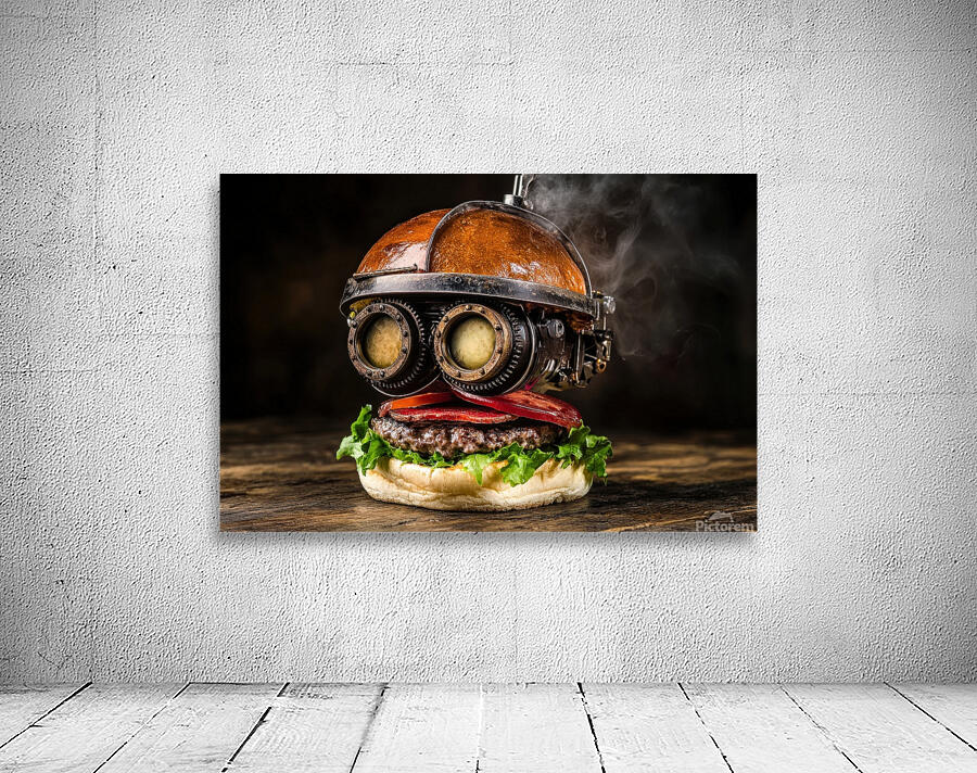 Steampunk Burger 01 Wall Preview