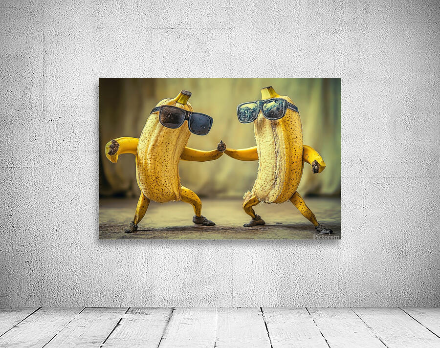 Dynamic Duo - Dancing Bananas Wall Preview