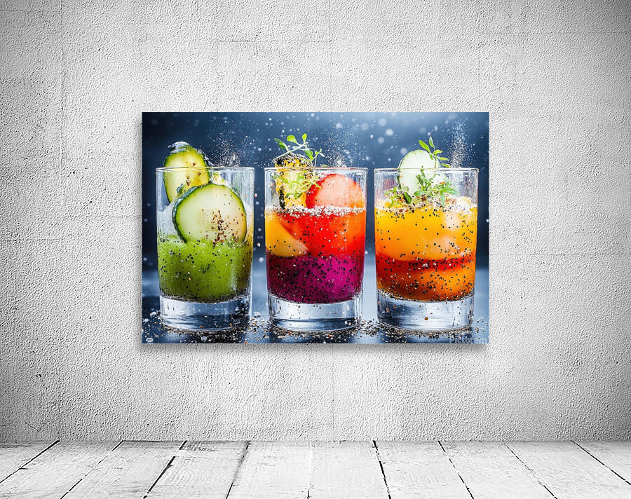 Vibrant Designer Drinks Wall Preview
