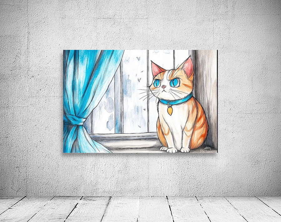 Window Watcher - Contemplative Cat Wall Preview