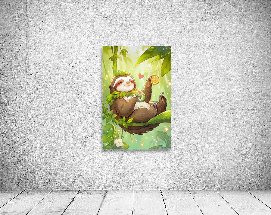 Tea Time with a Sloth Wall Preview