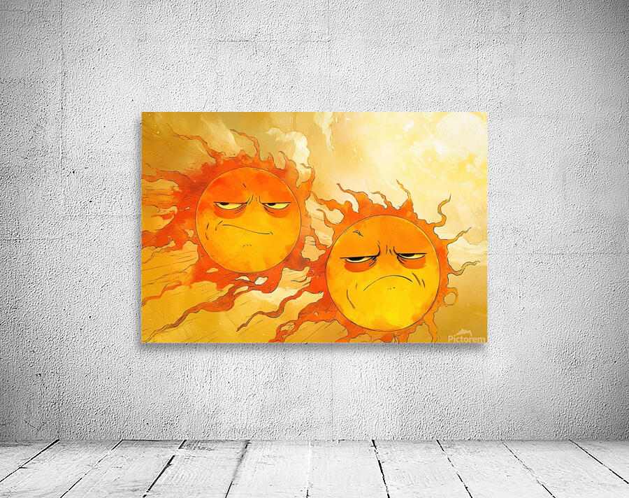 Two Grumpy Suns Wall Preview