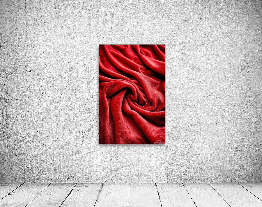 Red Abstract Fabric Wall Preview