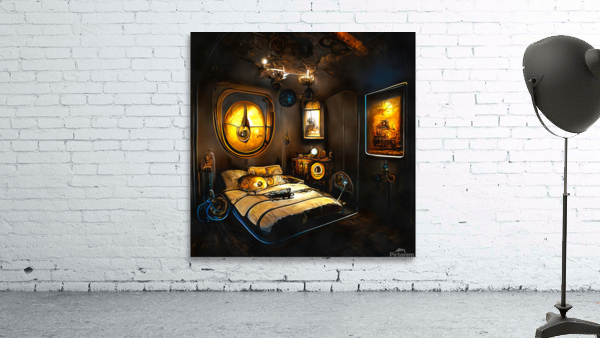 Steampunk Bedroom 01 Wall Preview
