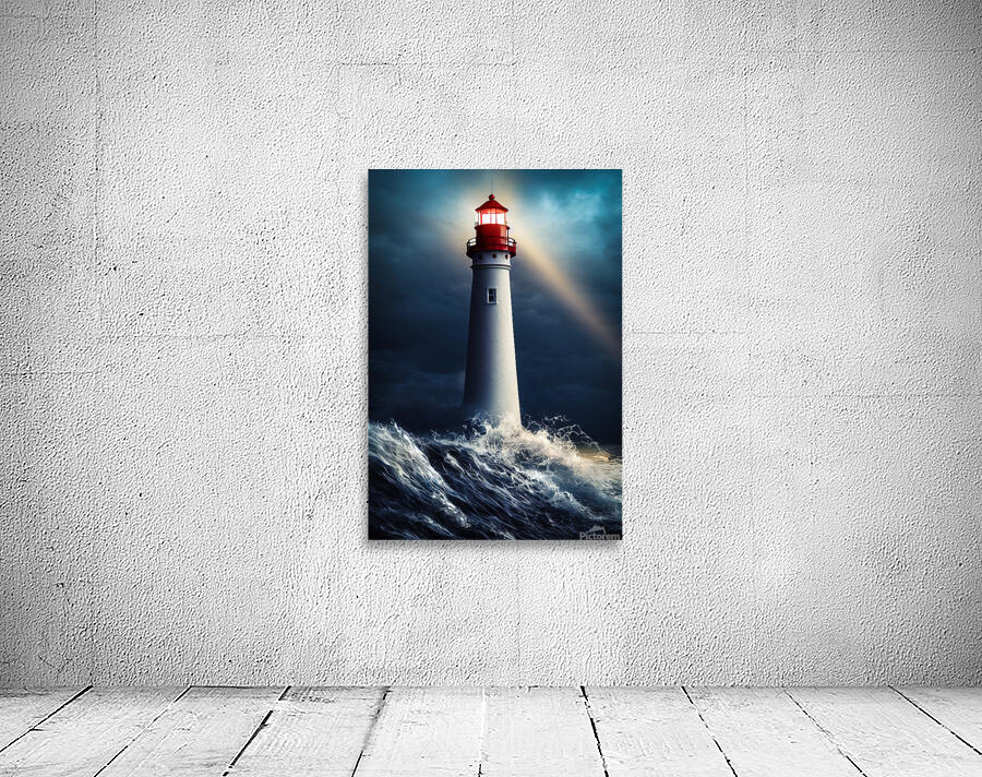 Lighthouse 09 Ocean Waves Wall Preview