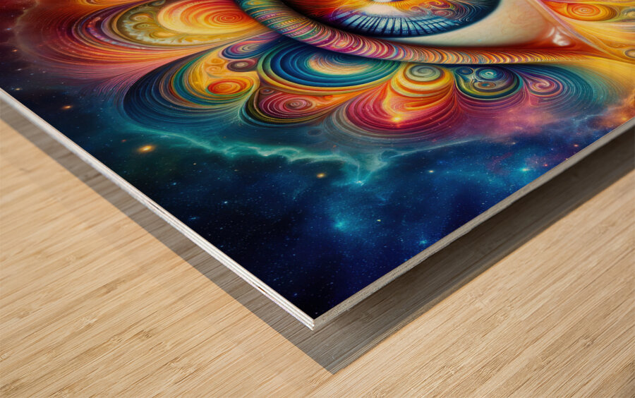 Cosmic Eye 02 Wood print