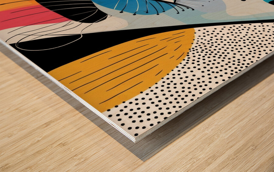 Vivid Whimsy - Abstract Expression Wood print