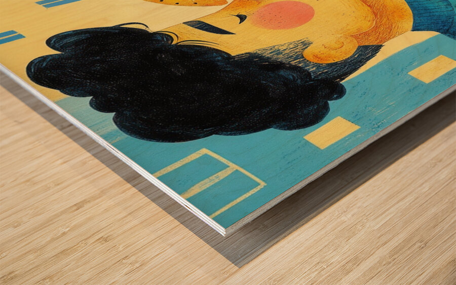 Burger Love Wood print