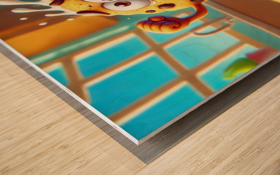 Great Cookie Escape Wood print
