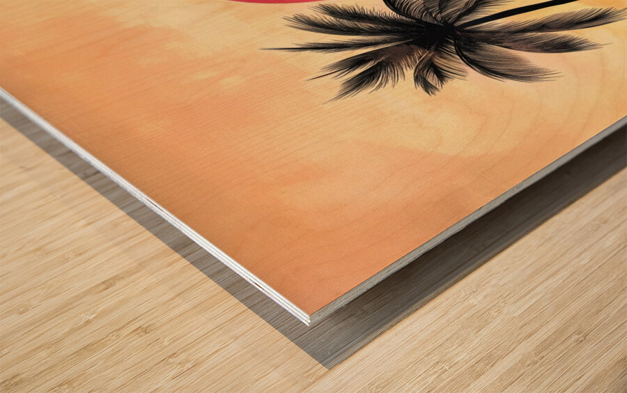 Tropical Tranquility - Ocean Sunset Wood print
