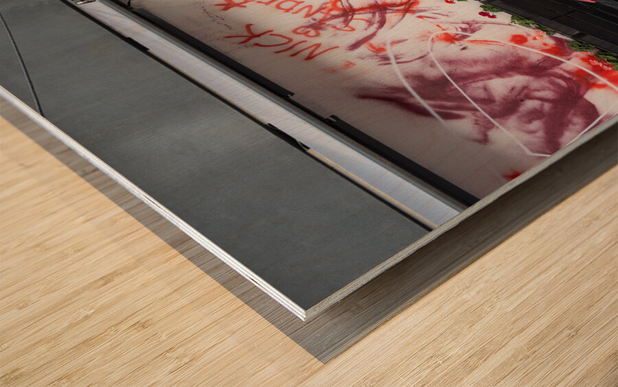 Berlin Urban Layers Wood print