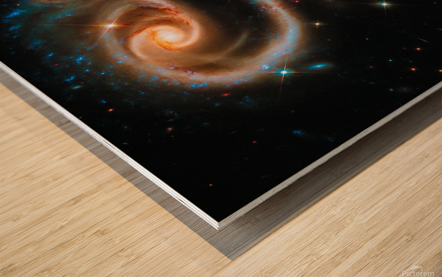 Space image Galaxy rose Wood print