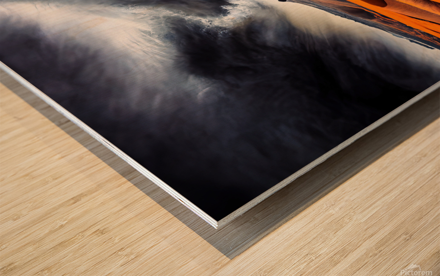 Dramatic Desert Landscape 01 Wood print