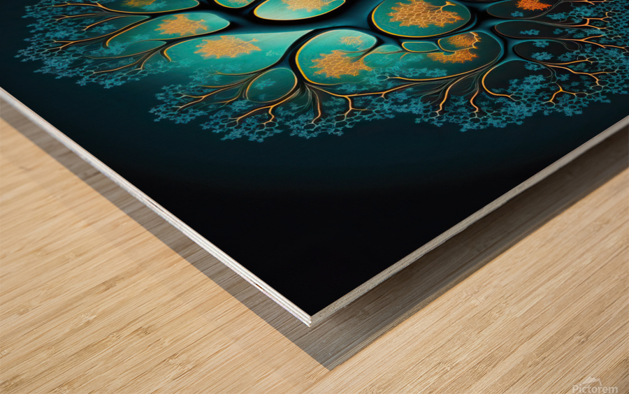 Fractal Tree 50 Wood print