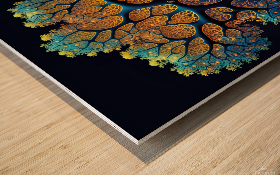 Fractal Tree 54 Wood print