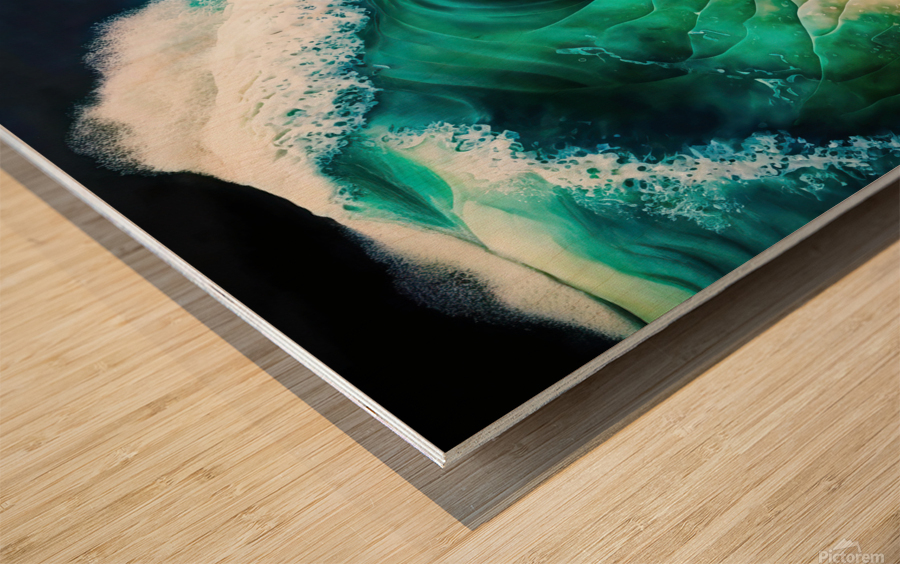 Ocean Waves 01 Wood print