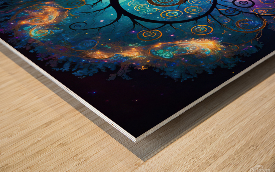 Fractal Tree 58 Wood print
